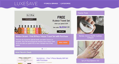 Desktop Screenshot of luxesave.com
